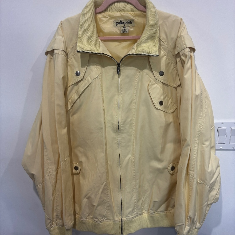 Pelle Pelle Vintage Bomber Jacket • Light Yellow • XXXL • Style #80AM2 • Perfect